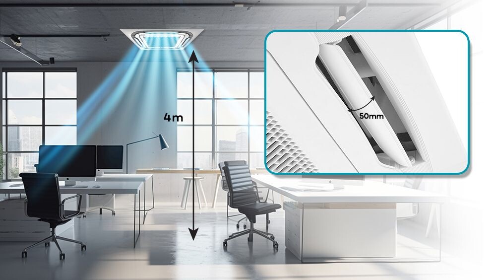 Công nghệ nổi bật có trên Điều hòa âm trần cassette  Casper CC-18IS35 18000BTU 1 chiều inverter